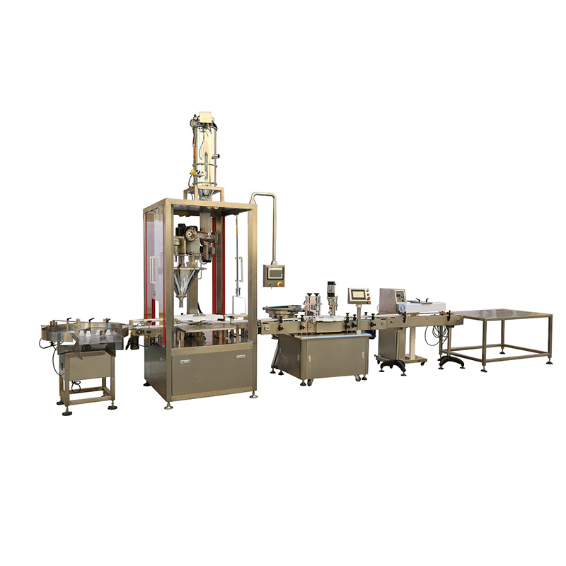 JS-2B2 Protein Cocoa Herb Spice Powder Jar Plastic Bottle Automatic Auger Filler Packaging Machine - Image 2