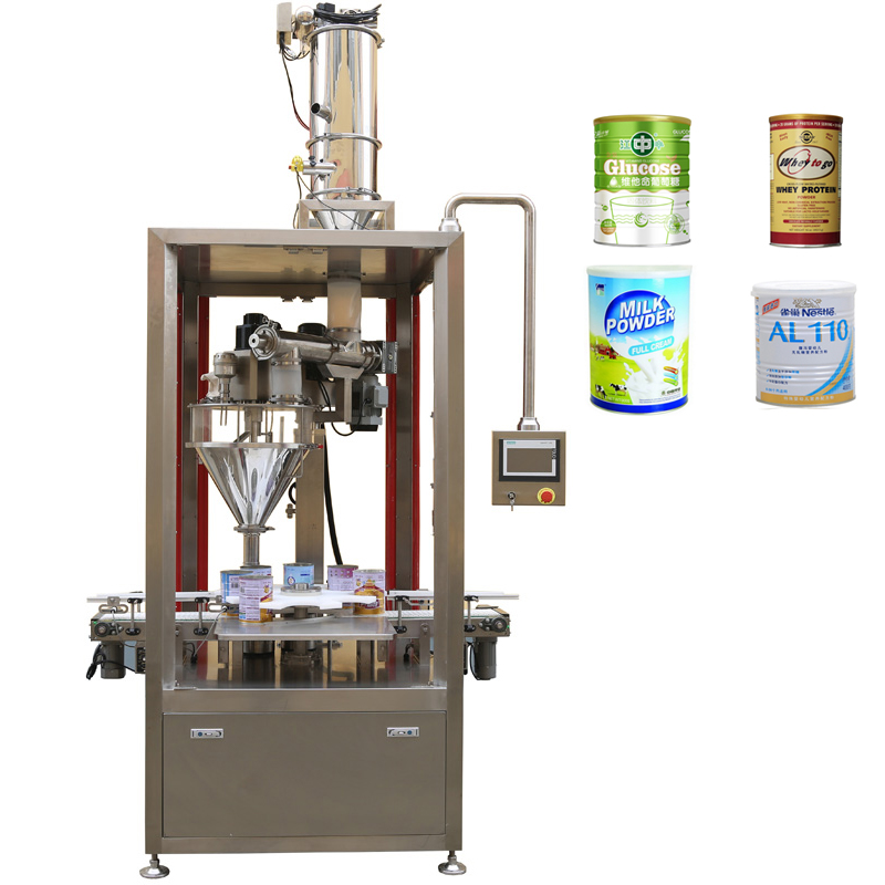 JS-2B2 Protein Cocoa Herb Spice Powder Jar Plastic Bottle Automatic Auger Filler Packaging Machine - Image 3