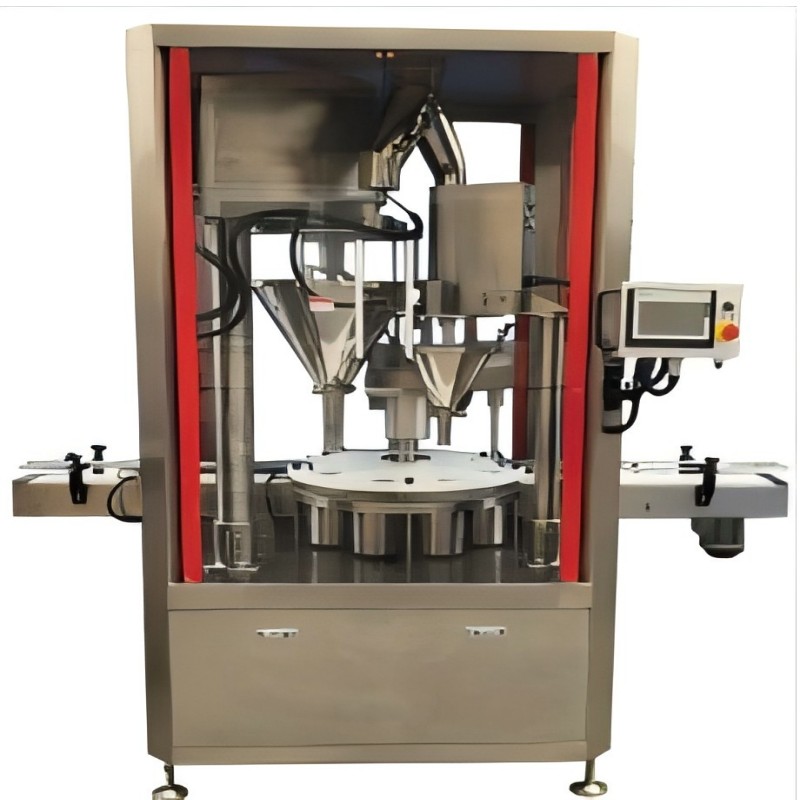Two Head Auger Spiral Spice Grain and Protein Powder Jar Fill Packing Filling Machine - Image 2